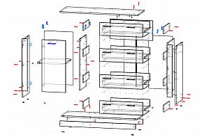 Комод Венеция 3 BMS