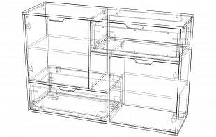 Комод Лофт K2D2SZ BMS