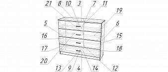 Комод Алиса 12 BMS