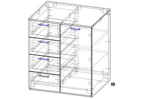 Комод Луна 2.5 BMS