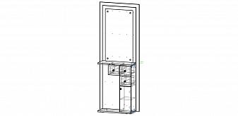 Тумба с зеркалом Искра 10 BMS