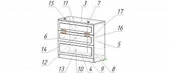 Тумба для белья Акела 1 BMS