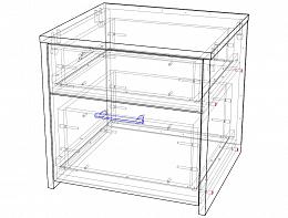 Прикроватная тумба Амели 3 BMS