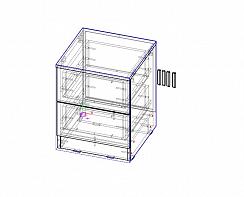 Прикроватная тумба Миа BMS