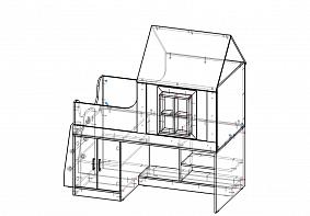 Детская кровать-чердак ДМ 201 BMS