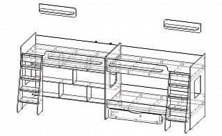 Трехъярусная кровать Миф 25.3 BMS