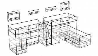 Трехъярусная кровать Миф 3.15 BMS