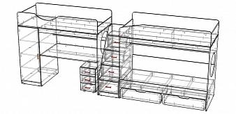 Трехъярусная кровать Миф 10.6 BMS
