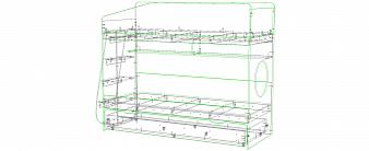 Трехъярусная кровать Миф 10.4 BMS