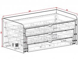 Кровать трехъярусная Дора 19 BMS