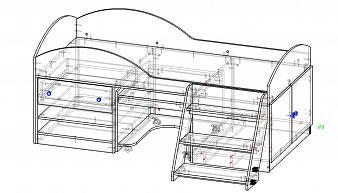 Детская кровать Маугли-121 BMS