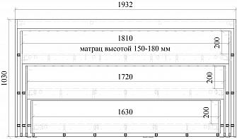 Кровать трехъярусная Кит 1 BMS