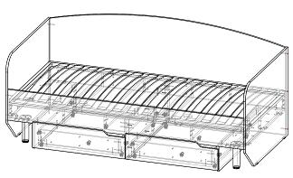 Кровать L-01 Paris BMS