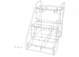 Лестница для кровати Львенок 3 BMS