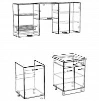 Кухня Катя II 1,6 м. BMS