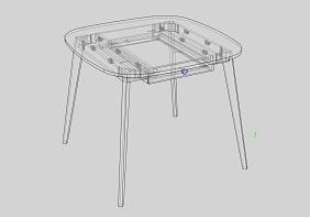 Кухонный стол Клайд 13 BMS