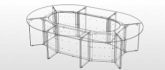 Стол для переговоров Ацтек 2 BMS