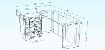 Стол руководителя Монти 2 BMS