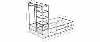 Кровать Платса Platsa 4