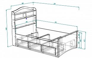 Кровать с ящиком Скай 5 BMS