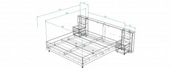 Кровать с полками Молли 51 BMS