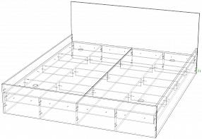Кровать Милена 1.10 BMS