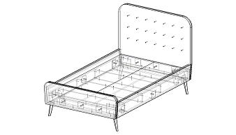 Кровать Лен 20 BMS