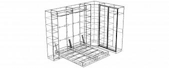 Шкаф-кровать с диваном Марио 37 BMS