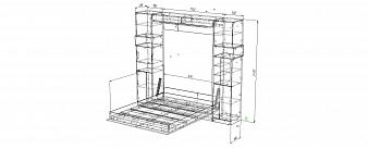 Шкаф-кровать с диваном Гранди BMS