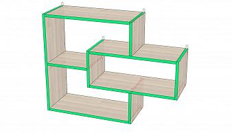 Навесная полка Дамбо 1 BMS