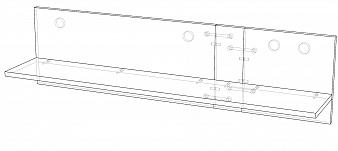 Настенная полка Заря 1 BMS