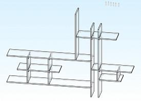 Полка навесная Элина 7 BMS