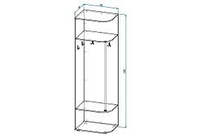 Вешалка угловая Геркулес 7 BMS