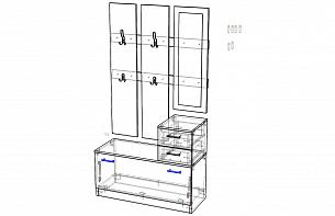 Прихожая Алина BMS