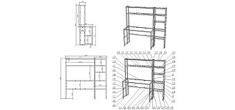 Стол компьютерный Ирис 4 BMS