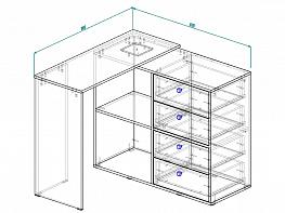 Компьютерный стол Дабл 12 BMS