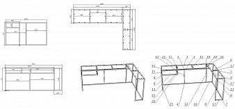 Стол компьютерный Виктор 3 BMS