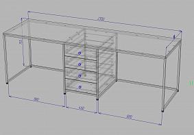 Компьютерный стол Брайтен 11 BMS