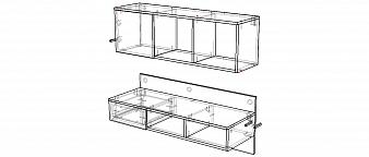 Навесной компьютерный стол AirTable-X1 Kit BMS