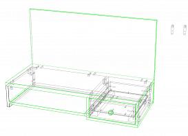 Навесной компьютерный стол CH AirTable R1 Mini BMS
