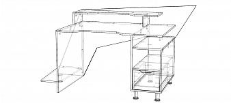 Геймерский стол Мустанг-6 BMS