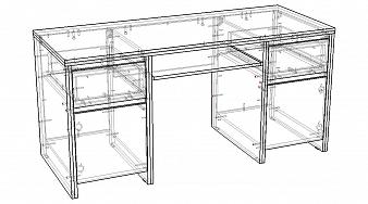 Письменный стол Каспиан BIU 2D2S 160 КB-008 BMS