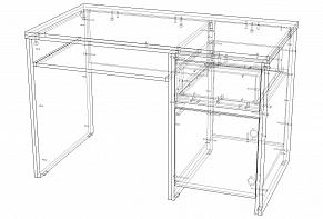 Письменный стол Каспиан BIU 1D1S 120 КB-007 BMS