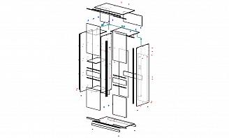 Шкаф-купе P-020 BMS