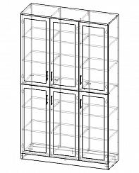 Шкаф книжный 3 №2 BMS