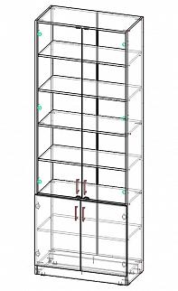 Шкаф книжный Книжник-1 BMS