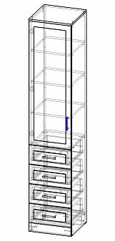 Шкаф книжный 1 №6 BMS