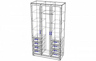 Шкаф Комфорт Люкс 3-7 BMS