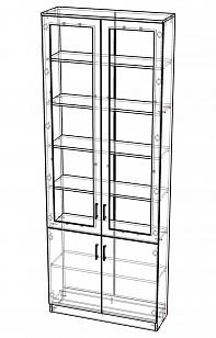 Шкаф книжный Кволли 5.10 BMS