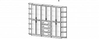 Шкаф книжный Фарфор 4 BMS